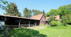 Wohnhaus mit Terrasse und Garage und Offenstall in Apen